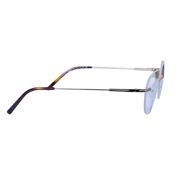 Pure Airlock Caliber 204 710 Titanium Eyeglasses Frame Gold Rimless 51-18 145 - Picture 3 of 16
